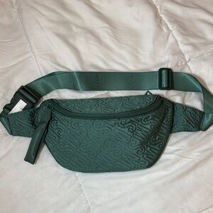 Steve Madden Teal Quilted Belt/ Crossbody  Bag